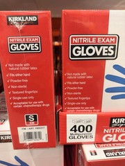 Kirkland Signature Latex-Free Nitrile Exam Gloves, Small, 400 (2×200 Count) Box