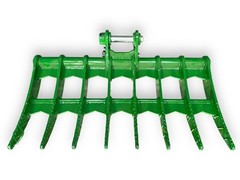 JMA 48in Mini Excavator Brush Rake 4-6 Ton 45mm Pin-On Land Clearing Grapple