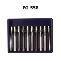 Dental Midwest FG #558 Straight Fissure Crosscut Carbide Burs 100Pk