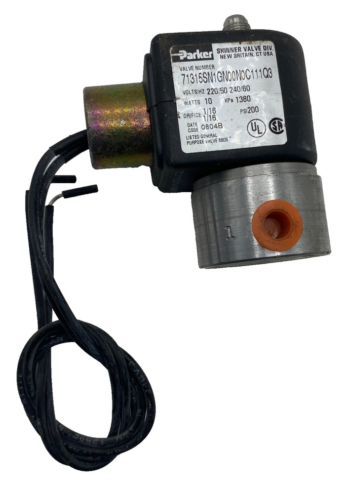 PARKER 71315SN1GN00N0C111Q3 3-WAY SOLENOID VALVE 10WATTS SKINNER VALVE 🎯