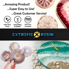 Epoxy resin 1 gallon kit, excellent clarity, clear, easy mixing, free delivery