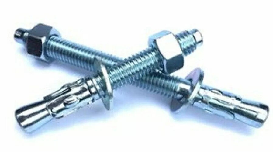 50 1/2 X 5-1/2 Steel Wedge Type Anchor Zinc Plated With 1/2 X 10 X 12 SDS+ Bit