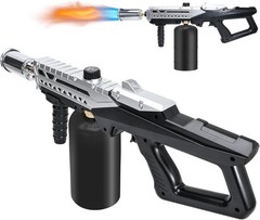 Muphop Powerful Propane Torch Gun, Flamethrower Gun with Silver and Black