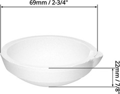 Ceramic Crucible Bowl 250g 4-Pack for Gold Silver Metal Melting & Casting