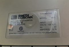 Smith Corona Spell-Right Dictionary DX 3400 Electronic Typewriter MPN 5A-1