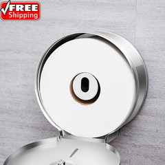 Commercial Jumbo Toilet Paper Dispenser with Shelf, Brushed Stainless Steel Toil