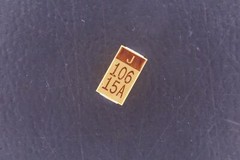 Lot of 2 CWR11HH106KB AVX Tantalum Capacitor 10uF 15V 10% C Case 6032-28 SMT NOS