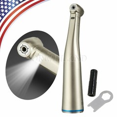 Dental 1:1 Fiber Optic LED Contra Angle Slow Low Speed Handpiece Fit NSK KAV