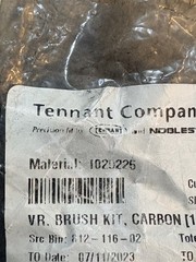 Tennant 1020225 BRUSH KIT, CARBON [1PACK = 4PCS] New-Oem Kit.