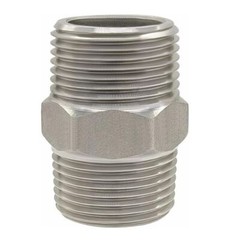 2x NPT Stainless Steel Nipple Male to Male Fittings 1/8″ 1/4 3/8 1/2 3/4 1″ C279