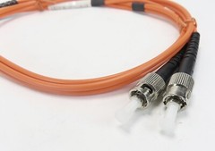 Black Box EFN110-001M-STST 1 Meter Fiber Optic Cable Ceramic Tip Duplex NEW