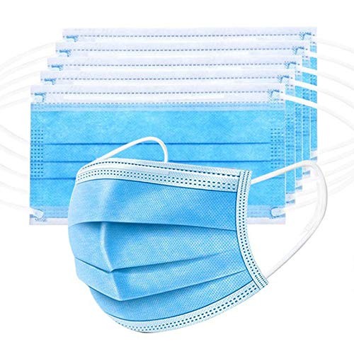 100 Pack Disposable Masks for Protection, ASTM Level 2, 3 Layers Safety Masks…
