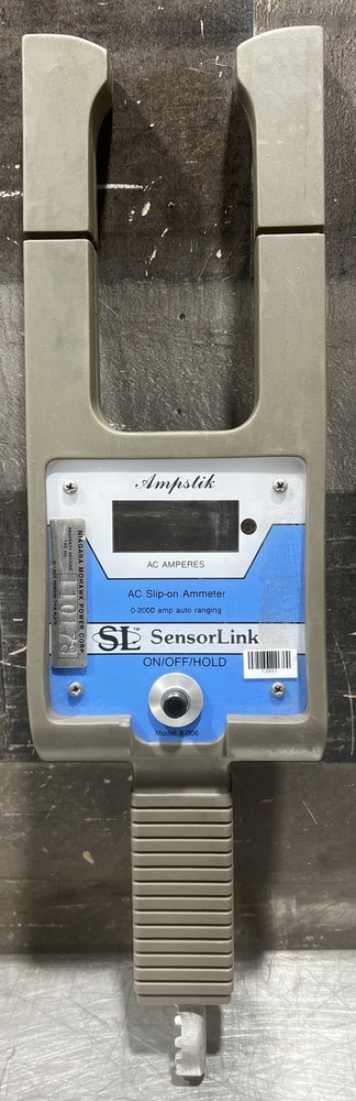 SENSORLINK AMPSTIK AC AMMETER 0-2000 AMP AUTO RANGING MODEL 8-006. Item ID 1A