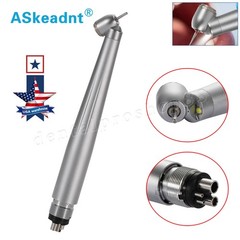 Dental 45 Degree Surgical LED High Speed Handpiece 4 Hole Single water Spray