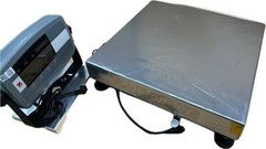 100 lb x 0.02 Scale Ohaus D50WQL Defender 5000 Stainless Steel Base Display T51P