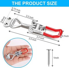 6 Pack Toggle Latch Clamps – Strong & Corrosion-Resistant with 24 Screws