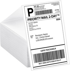 4×6 Thermal Labels Fanfold 500-Pack Crisp Prints Thermal Shipping Labels 4×6 Com
