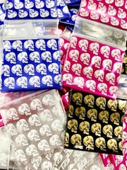 BaggiesSince1987 – 1515 Zip Color Bags COLOR/500PCS + DESIGN/100PCS, READ DETAIL