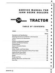 John Deere Model 50 Full Service Shop Manual SM2010