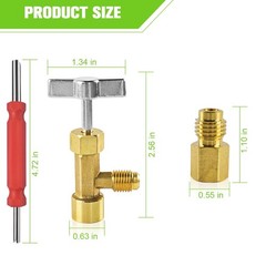 R134a Can Tap Self-Sealing & Puncture Vehicle Refrigerant Dispenser Valve