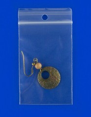 5″x8″ Hang Hole Zip Top Lock Seal Reclosable Poly Bags Zipper Baggies 4Mil