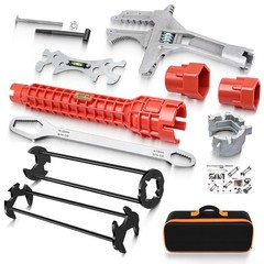 7PCS Plumbing Tool Set – Sink Wrench, 8-in-1 Faucet Wrench, Universal Plumber Wr