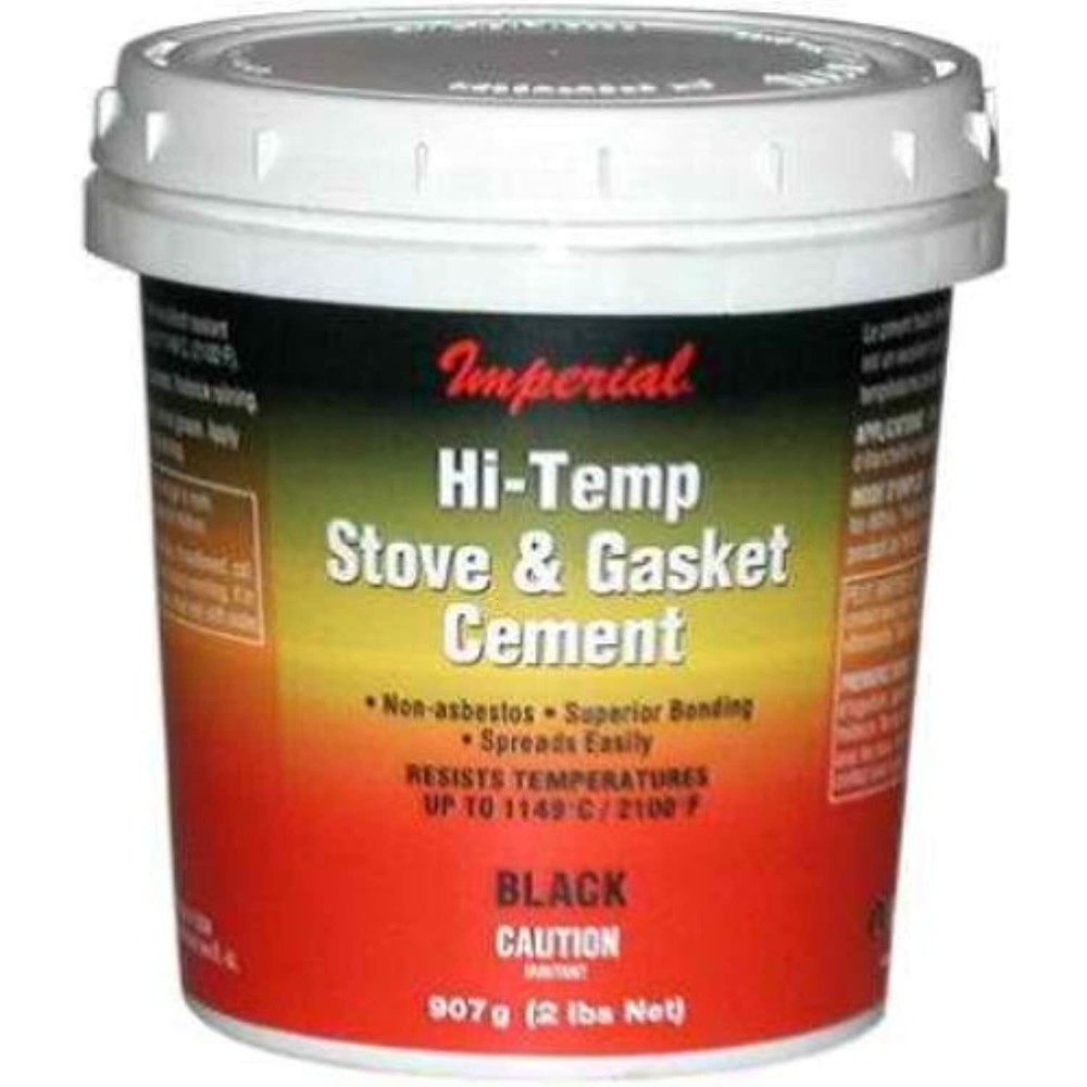 UNITED STATES HDW MFG/U S HA KK0295-A 16OZ BLK Furnace Cement, 16 Oz, Black