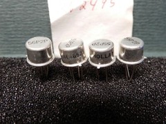 Amperex 2N2495 Transistors PNP Germanium Quantity 4 NOS Cross Ref 111-6545