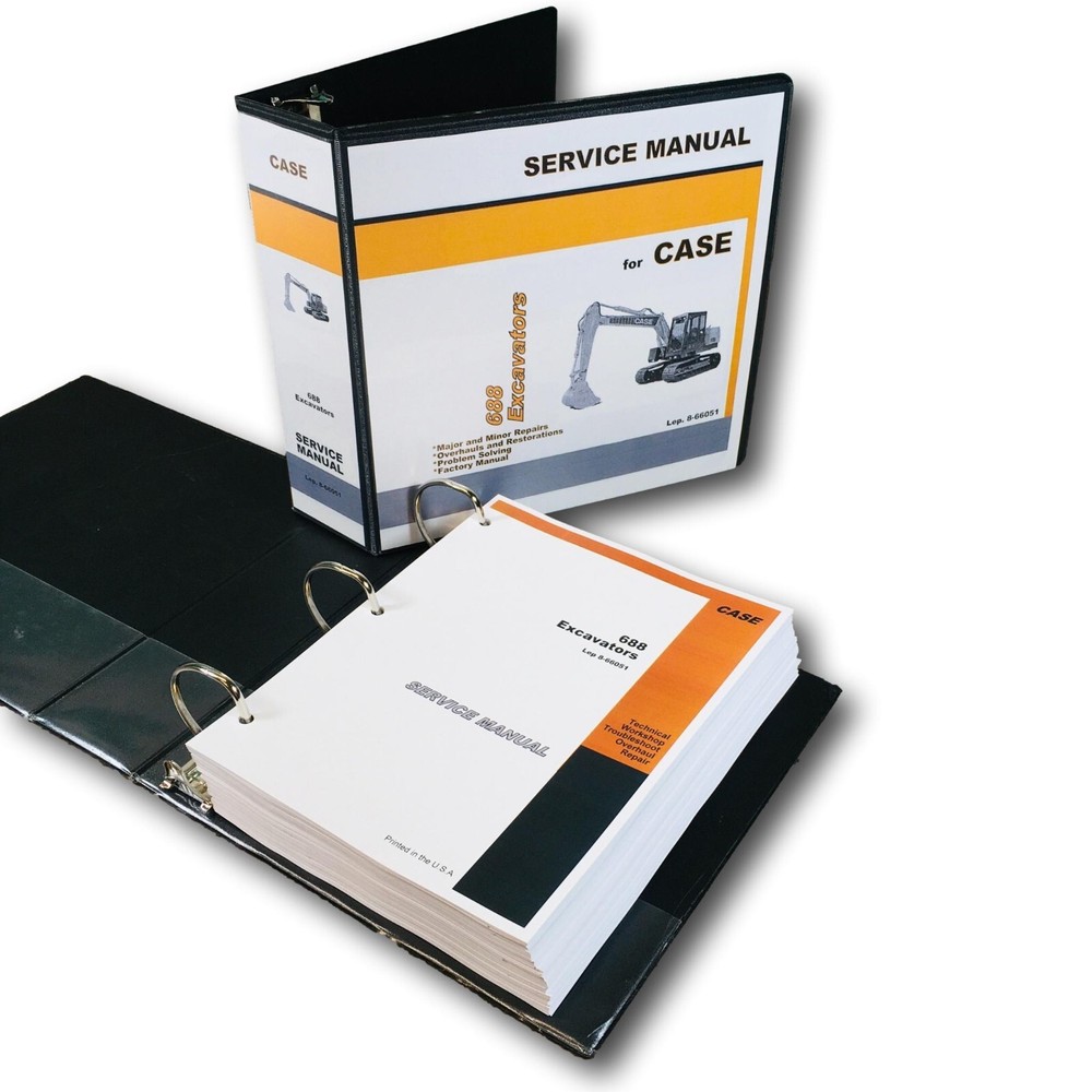 Case 688 Crawler Excavator Service Technical Manual Repair Shop Book Overhaul