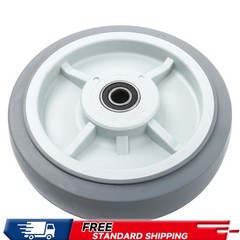4 Pack 1/2″ Axle Hole 8″ Caster Wheels Polyurethane 900 Pounds Gray Replace