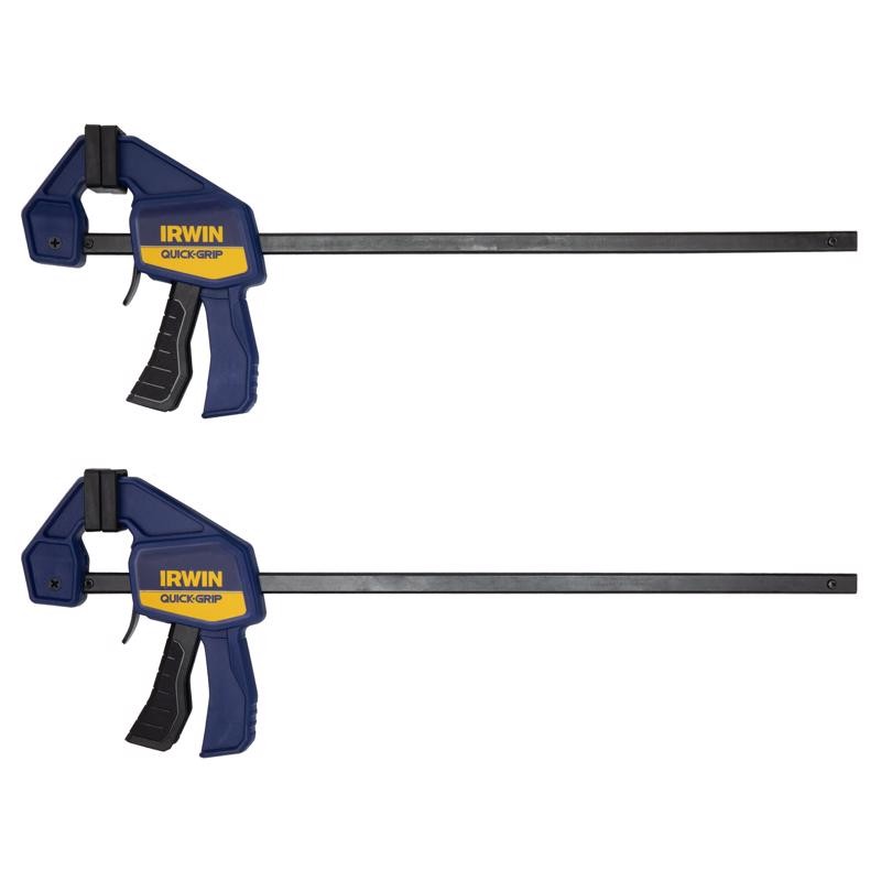 Irwin 1964745 100 lbs. Force Resin Quick-Grip Bar Clamp 12 x 2-7/16 D in.