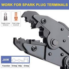 Crimping Tool for Spark Plug Ignition Wire,8.5mm Ratchet Wire Crimper Tool,HS…