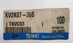 SMC KV2K07-36S Male Elbow Fitting 45° 1/4″ Outside Diameter 3/8″ NPT (Lot of 3)