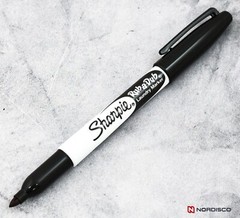 Sharpie Rub-A-Dub Laundry Marker 31101PP, Fine Point, Black Ink, Pack of 3