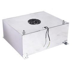 20 Gallon 80L Universal Aluminum Fuel Tank Oil Level Sensor Silver
