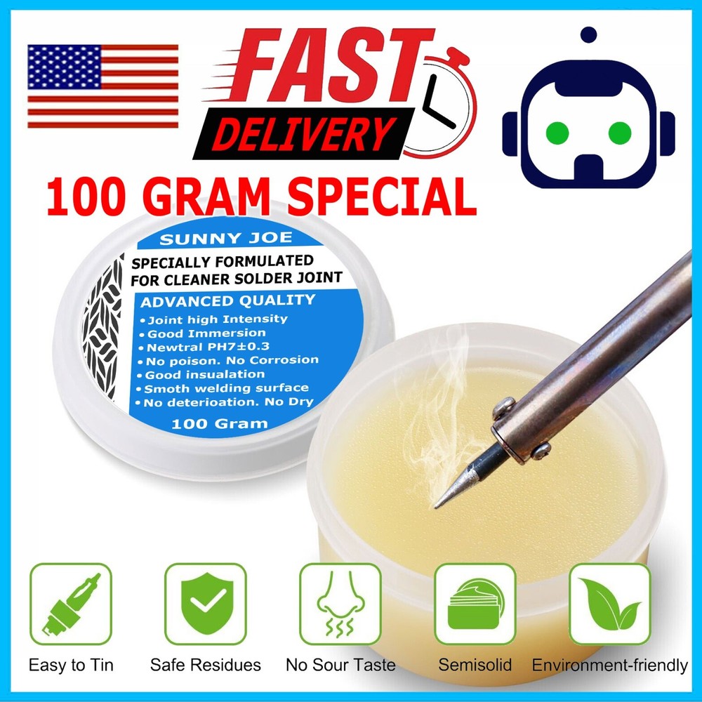 100 Gram Quality Metal Cased Rosin Soldering Flux Paste Solder Welding Grease