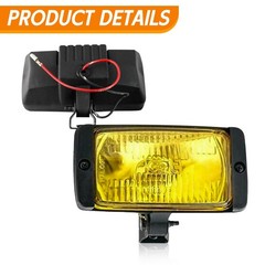 Ylt Auto A Pair Of 3 6 Front Bumper Universal Fog Light Yellow Glass Lens 12V