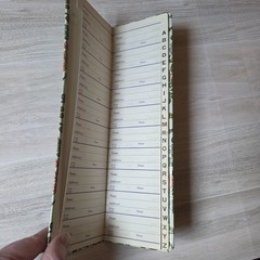 Vintage 60s 70s Telephone Address Book Retro Country Floral UNUSED
