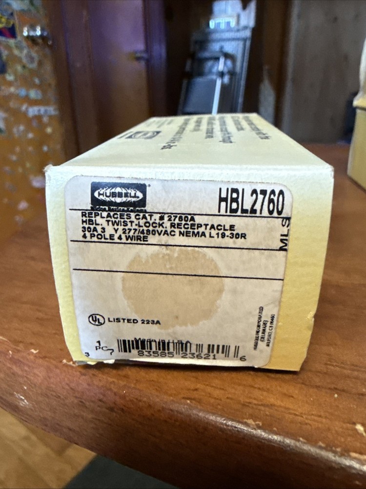 Hubbell Wiring Device-Kellems Hbl2760 Locking Receptacle, L19-30R, 30 A,
