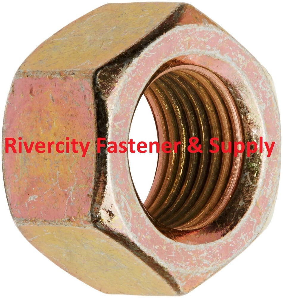 3/4-16 Steel Grade 8 Hardened Hex Nuts 3/4×16 Nut 3/4 x 16 ZY Fine Thread