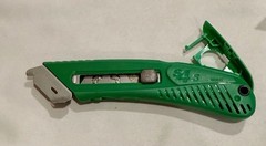 PHC S4S Right-Hand Safety Cutter, Green, Safety Blades, MPN S4SBR