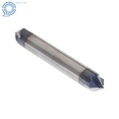 2Pc Double End 3/8″ 4 Flute 90 Degree 2-1/2″ Overall Length Carbide Chamfer Mill