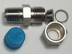1- Swagelok Stainless Steel Fitting, 3/8″ OD Tube x 1/4″ Male NPT, SS-600-1-4
