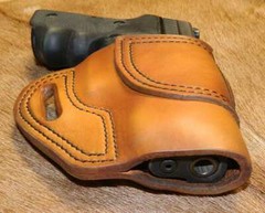 Gary C’s Leather Avenger OWB HOLSTER fits Sig Sauer P229. With Sweat/Pinch Guard