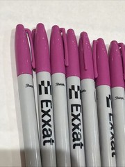 Qty 12 New Sharpie Magenta Permanent Marker Fine Point New in Bulk