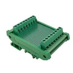 5cm x 7cm Double Side Prototype PCB Universal Test Board with Din Rail Mounted