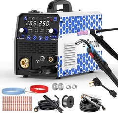 Reboot 250A 8-in-1 MIG/TIG/Stick 120/240V RBM2500 PRO+300A Copper Holder,Kit