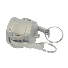 1″ inch Type DC Dust Cap Coupler Stainless Steel 304 Hose Pipe Fitting Camlock