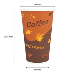 Karat 16oz Paper Hot Cups – Coffee (90mm) – 1,000 ct, C-K516