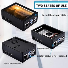 Enhanced Raspberry Pi 5 Experience with 3.5-Inch Touch Screen & Active Cooler